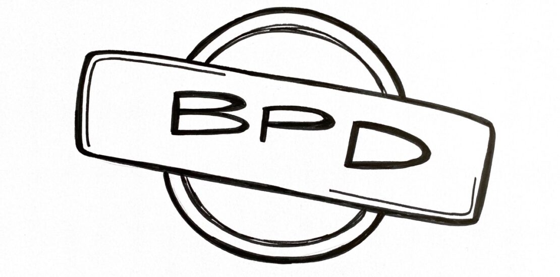 Skizze von einem Stempel mit BDP in der Mitte, welches als Abkürzung für Best Practice Dokument steht